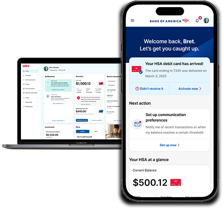 Bank of America CDH platform mockup